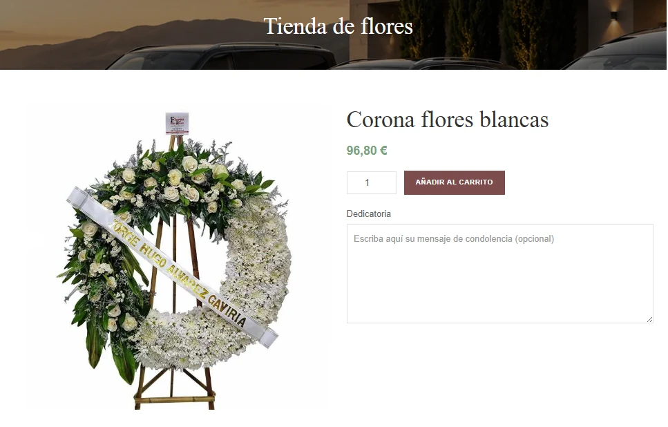 Tienda de flores para funerarias sin comisiones de terceros